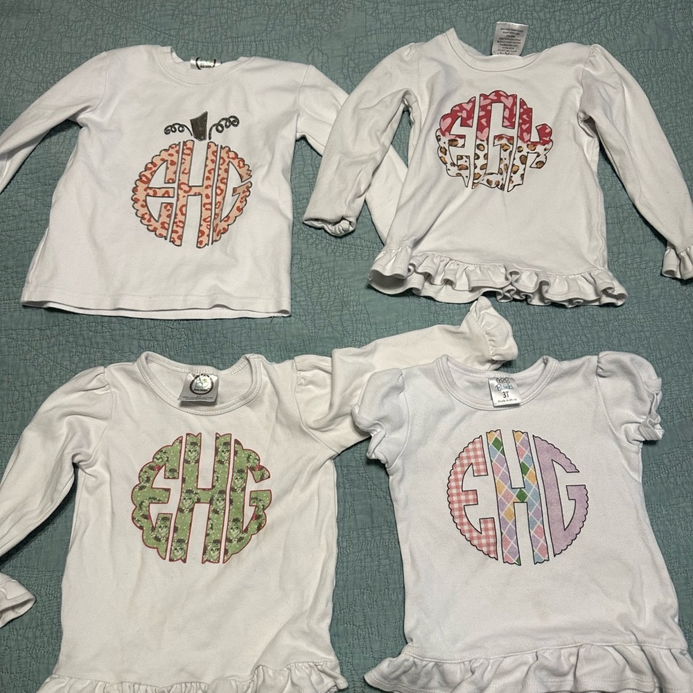 Southern Swells monogrammed EGH tops